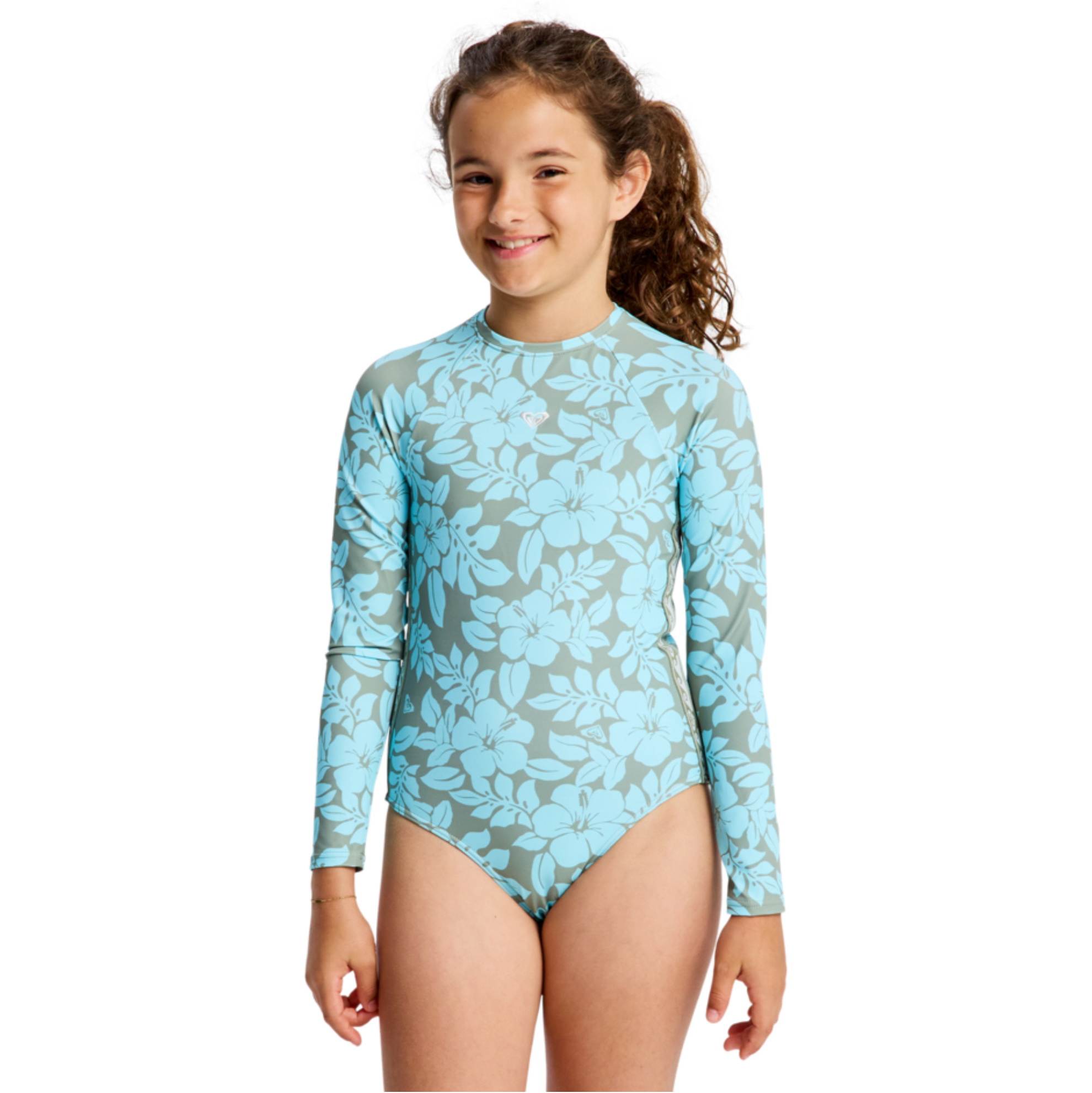 2026 Roxy Enfants Roxy Maillot De Bain Une Pièce Spirit ERGWR03484 - Oil Green The Mo Mini Rg